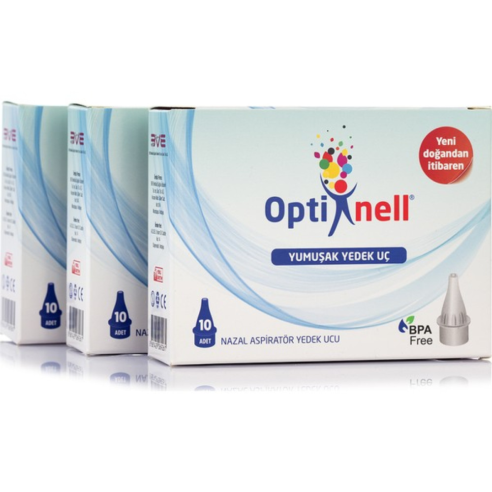 Optinell Nazal Burun Aspiratör Otribebe Uyumlu Yedek Uç 3 Kutu SKT 07/2028 Burun Aspiratörü Fiyatı