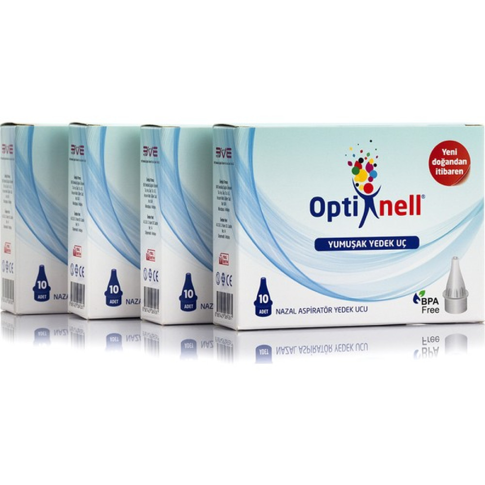 Optinell Nazal Burun Aspiratör Otribebe Uyumlu Yedek Uç 4 Kutu SKT 07/2028 Burun Aspiratörü Fiyatı