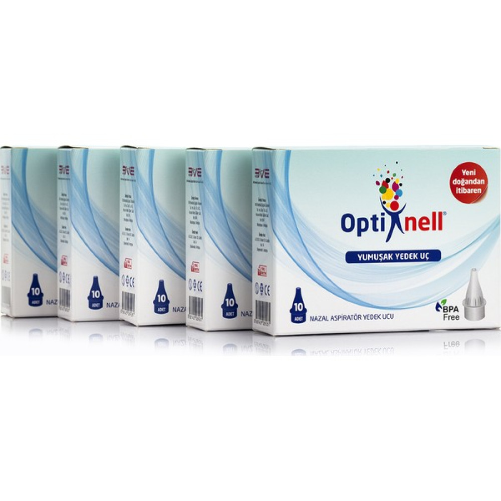 Optinell Nazal Burun Aspiratör Otribebe Uyumlu Yedek Uç 5 Kutu SKT 07/2028 Burun Aspiratörü Fiyatı
