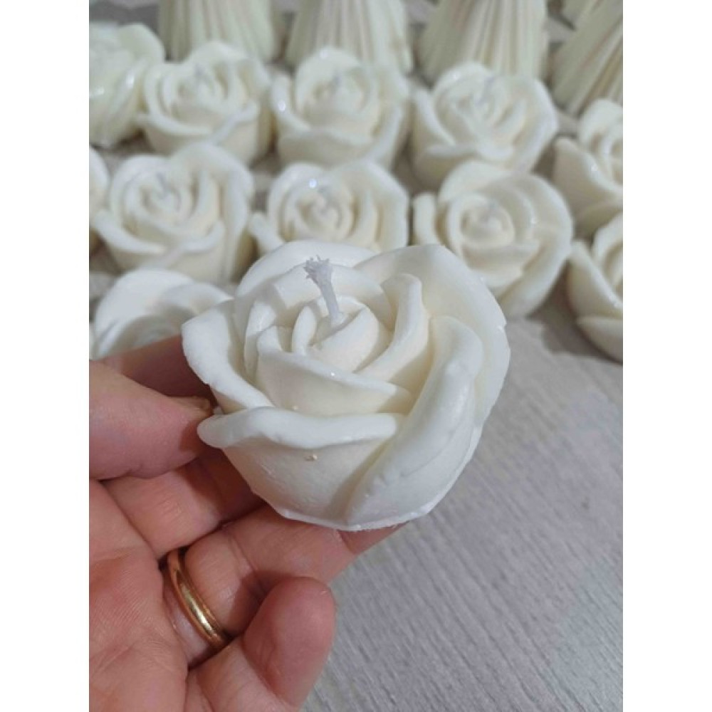 Opulent Accessories Gül Mum 12 Adet, Düğün,nişan,nikah,kına ,söz,hac,umre,bebek Mevludu,doğum Günü Hediyelik Mum - Beyaz Dekoratif Mum Fiyatı