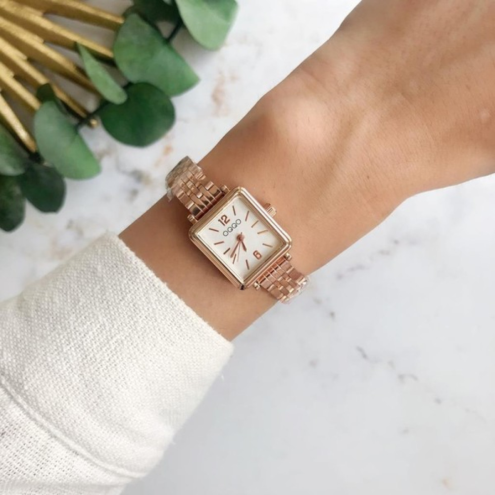 Oqqo Maiar Kare Kasa Rose Kordon Kadın Kol Saat Kol Saatleri Fiyatı