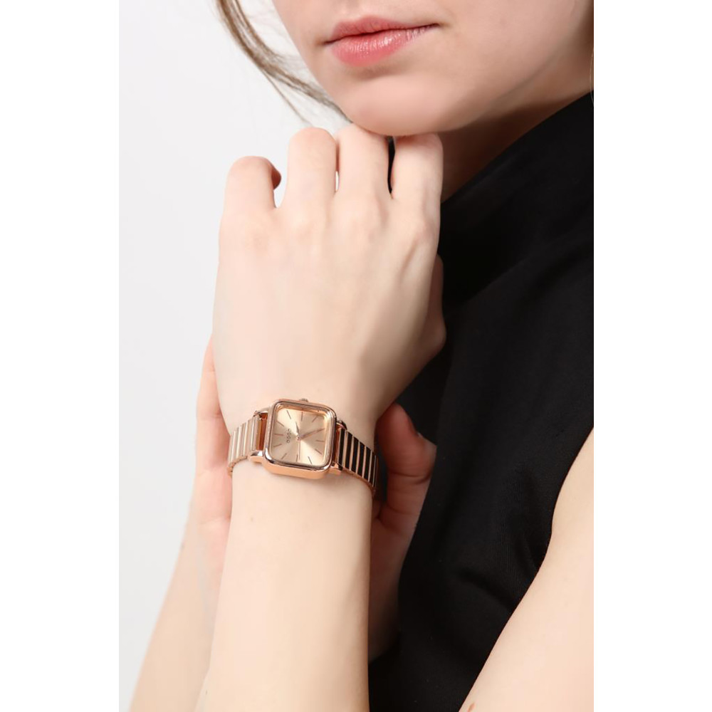 OQQO Minimal Kare Rose Gold Kadın Kol Saati Standart Beden Saat Fiyatı