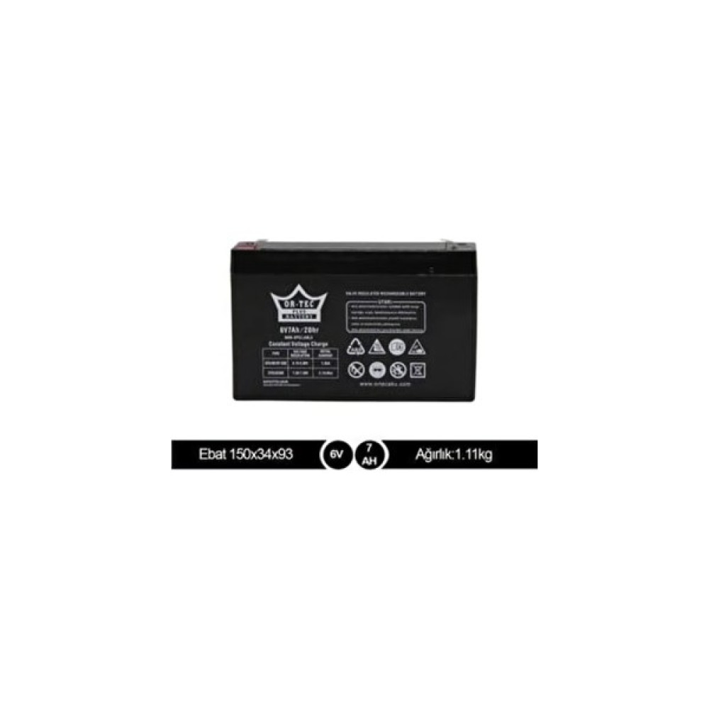 Or-Tec Ortec 6V 7 Ah Akülü Araba Aküsü Akü Fiyatı