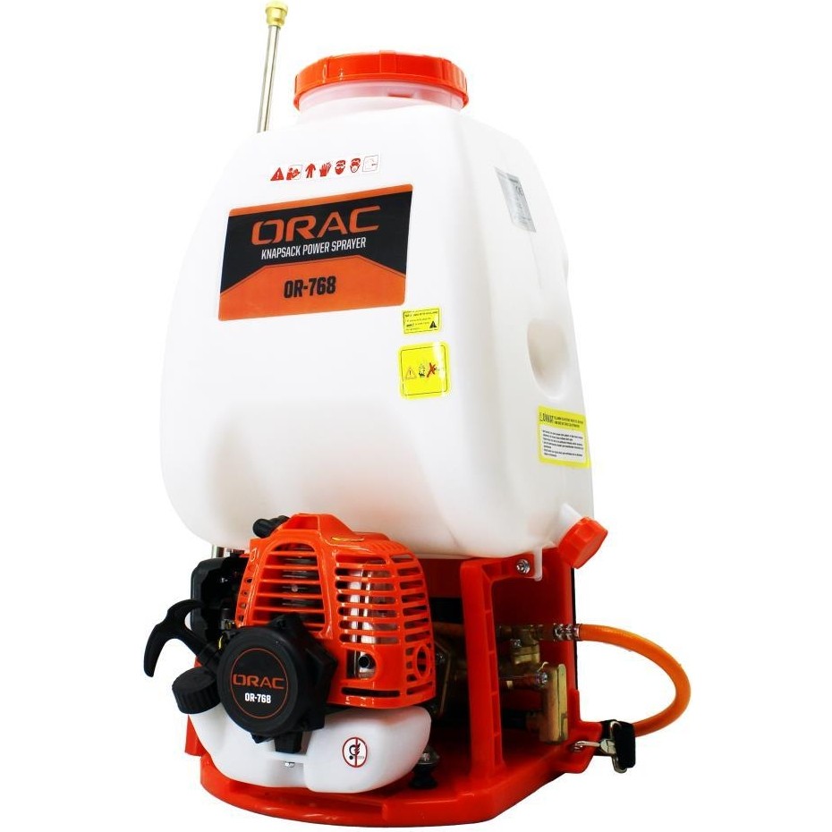 Orac Or 768 Benzinli Püskürtme Makinası 25L Beyaz Renkli Ergonomik Tasarım ve Hacim Özelliği Diğer Fiyatı