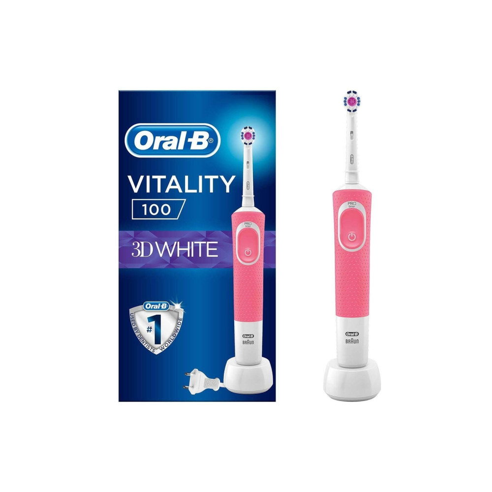 Oral-B D100 Şarj Edilebilir Diş Fırçası 3 Boyutlu Beyazlık Pembe Şarjlı Diş Fırçası ve Aksesuarları Fiyatı