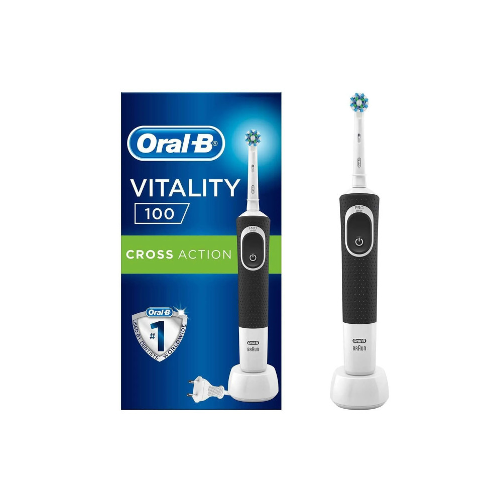 Oral-B D100 Şarj Edilebilir Diş Fırçası Cross Action Siyah Şarjlı Diş Fırçası ve Aksesuarları Fiyatı