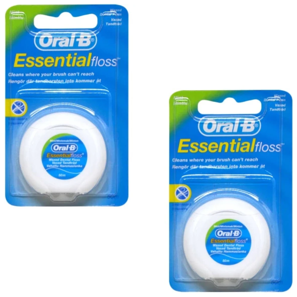 Oral-B Essentialfloss Naneli Diş İpi 50 M 2 Adet Diş İpleri Fiyatı