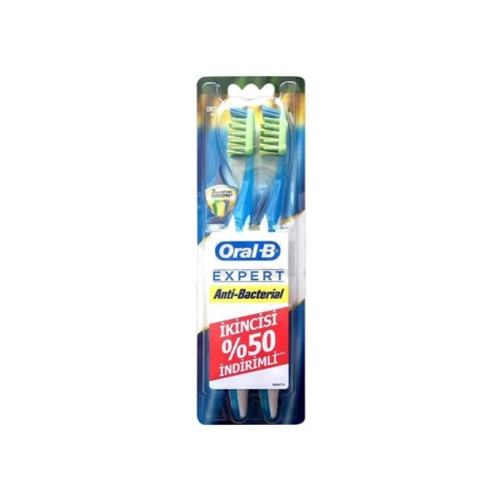 Oral-B Expert Anti-Bactarial Dis Fircasi Ikili Avantajli Paket Orta Diş Beyazlatıcılar Fiyatı