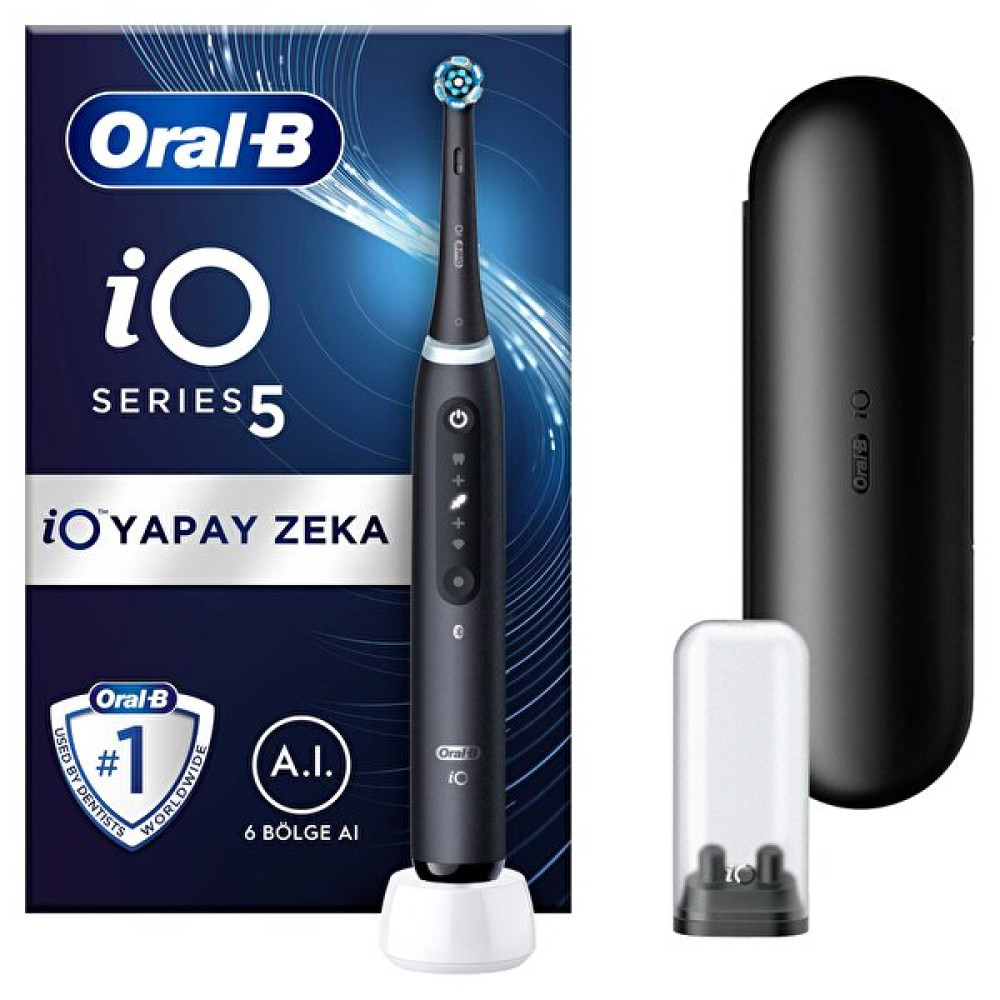 Oral-B iO 5 Mat Siyah Şarjlı Diş Fırçası Diş Fırçaları Fiyatı