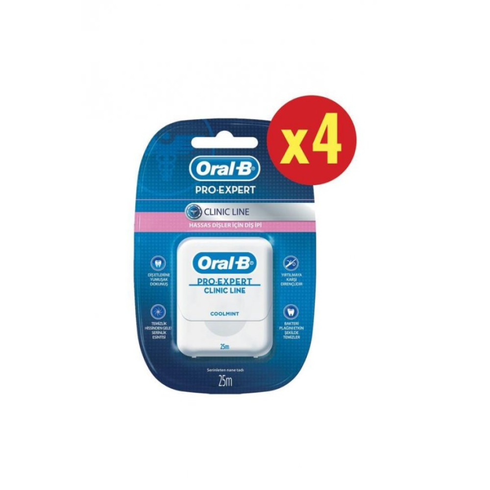 Oral-B Pro-Expert Clinic Line Dis Ipi 25M 4 Adet Diş İpleri Fiyatı