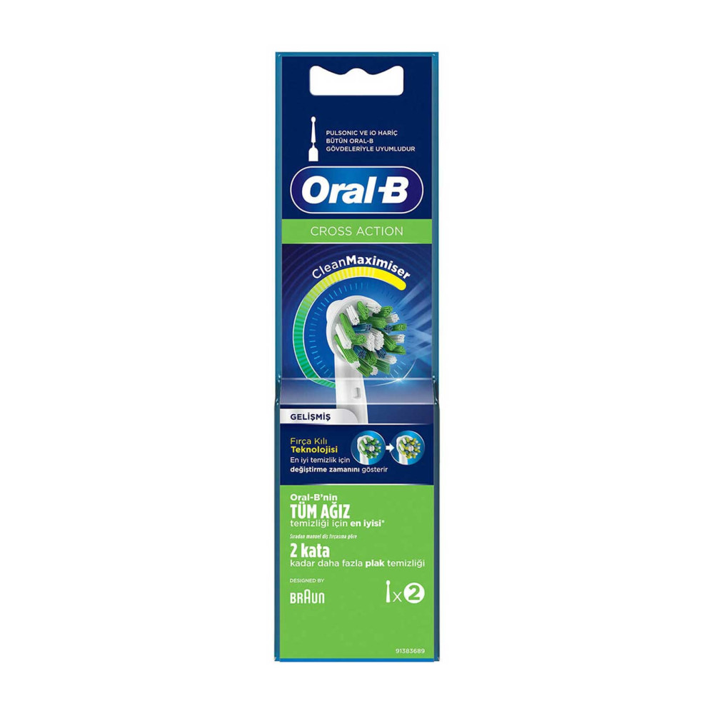 Oral-B Şarjlı Diş Fırçası Yedek Başlık 2'li Cross Action Diğer Fiyatı