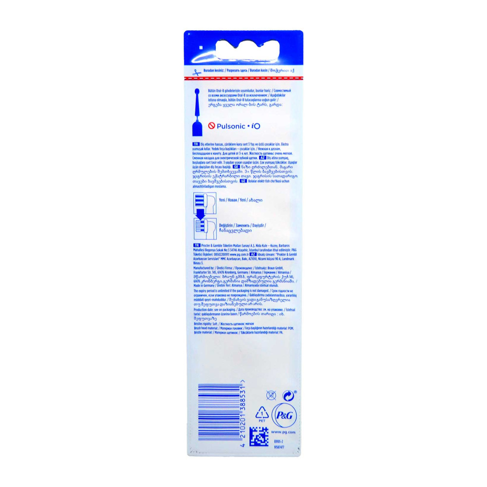 Oral-B Şarjlı Diş Fırçası Yedek Başlık 2'li Spiderman