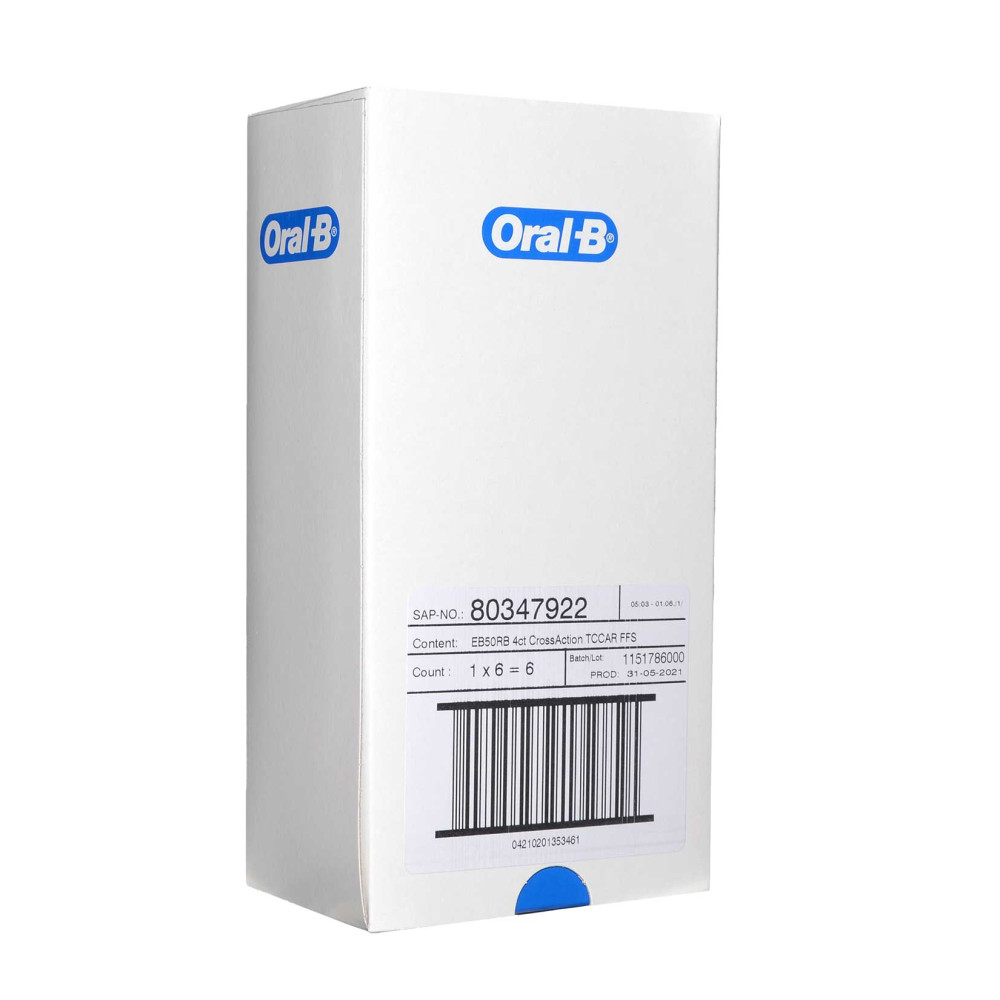 Oral-B Şarjlı Diş Fırçası Yedek Başlık 4'lü Cross Action Clean Maximis