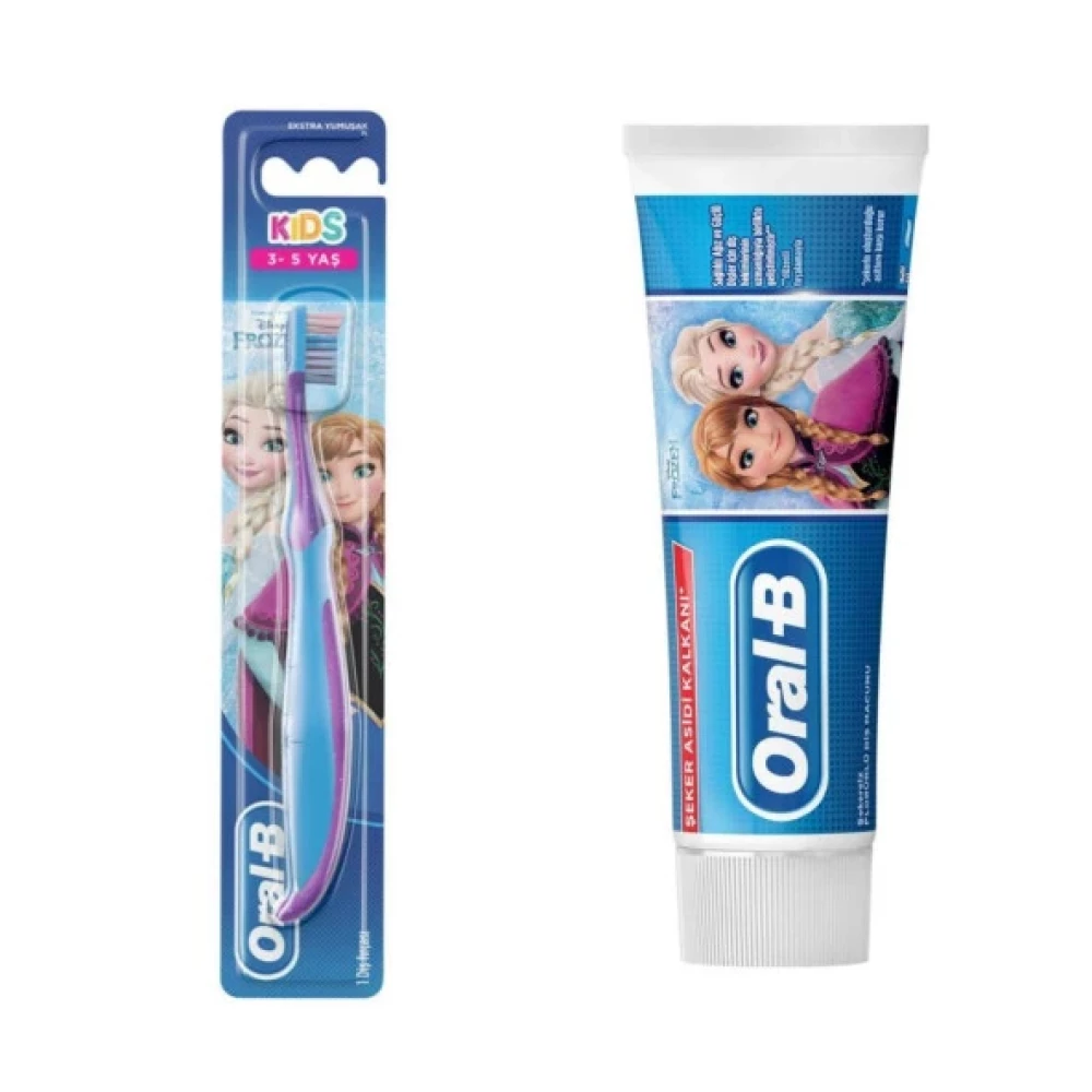 Oral-B Stages Frozen Çocuk Diş Fırçası-Frozen Diş Macunu Hediyeli Diş Fırçaları Fiyatı