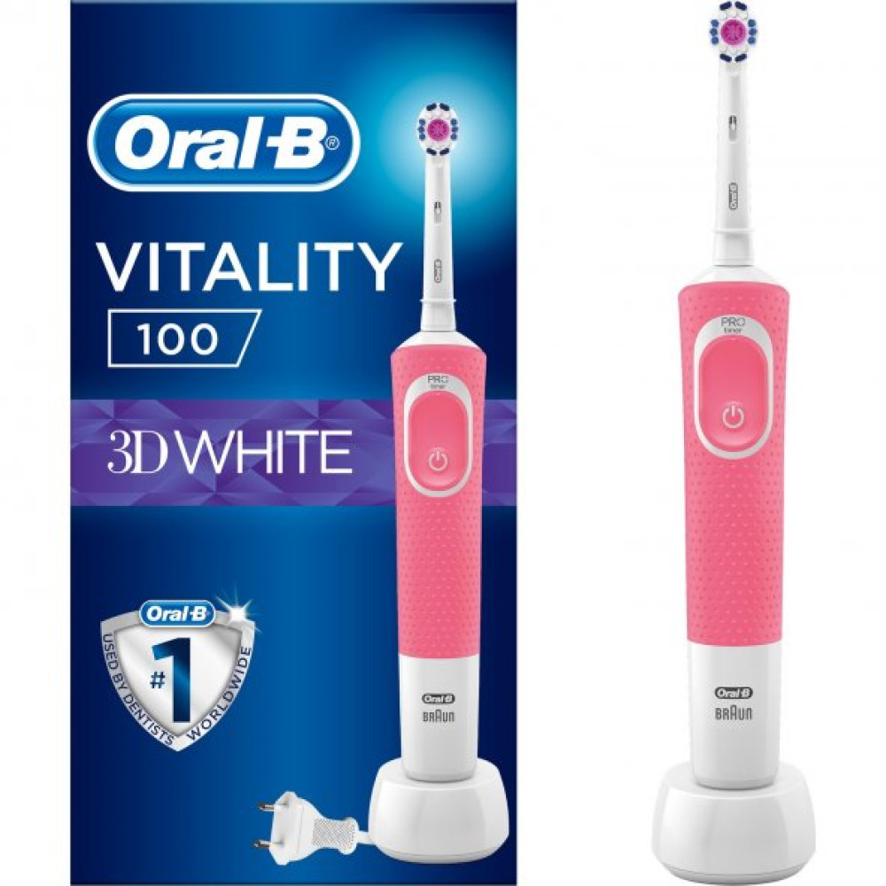Oral-B Vitality 100 3D White Pembe Sarjli Dis Fircasi Diş Fırçaları Fiyatı
