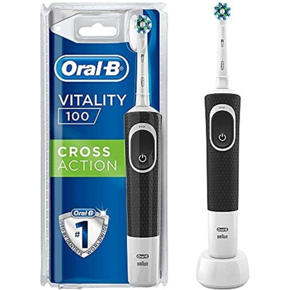 Oral-B Vitality D100 Cross Action Şarj Edilebilir Diş Fırçası Siyah Manuel Diş - Gri Oto Boyaları Fiyatı