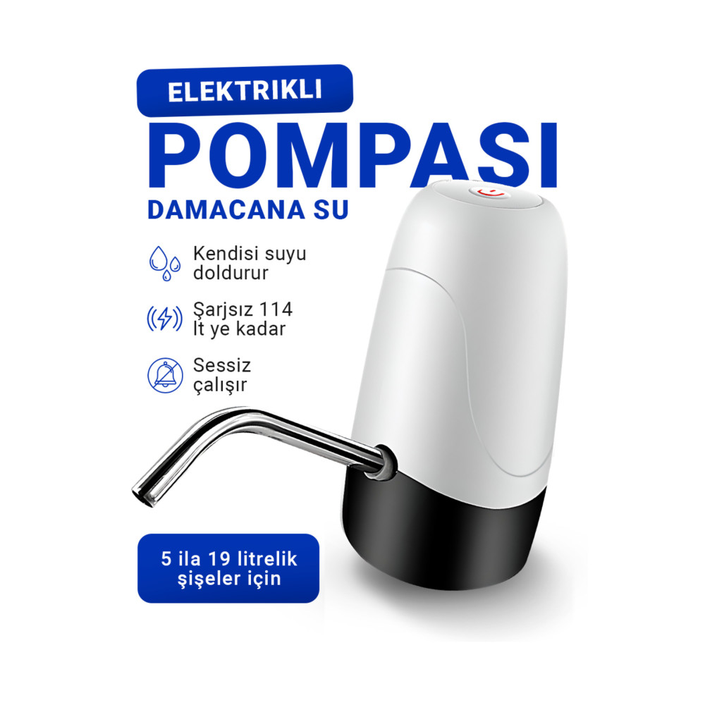 ORAL Şarjlı Su Pompası Damacana Pompası Mutfak Gereçleri Fiyatı