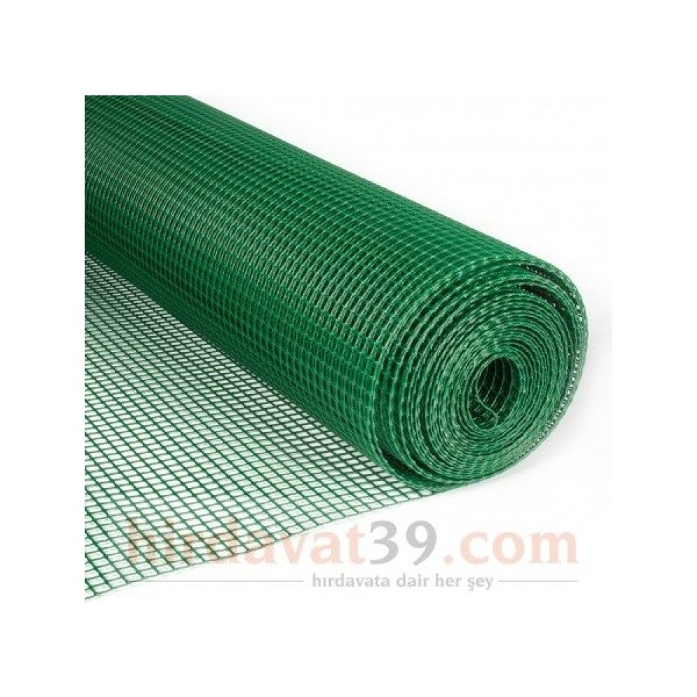 Orallar Pvc Kaplı Yeşil Puntalı Tel 1 mt X25 mt 'lik (12X12 mm Göz Aralığı) - 12x12 cm Bahçe Çiti Fiyatı