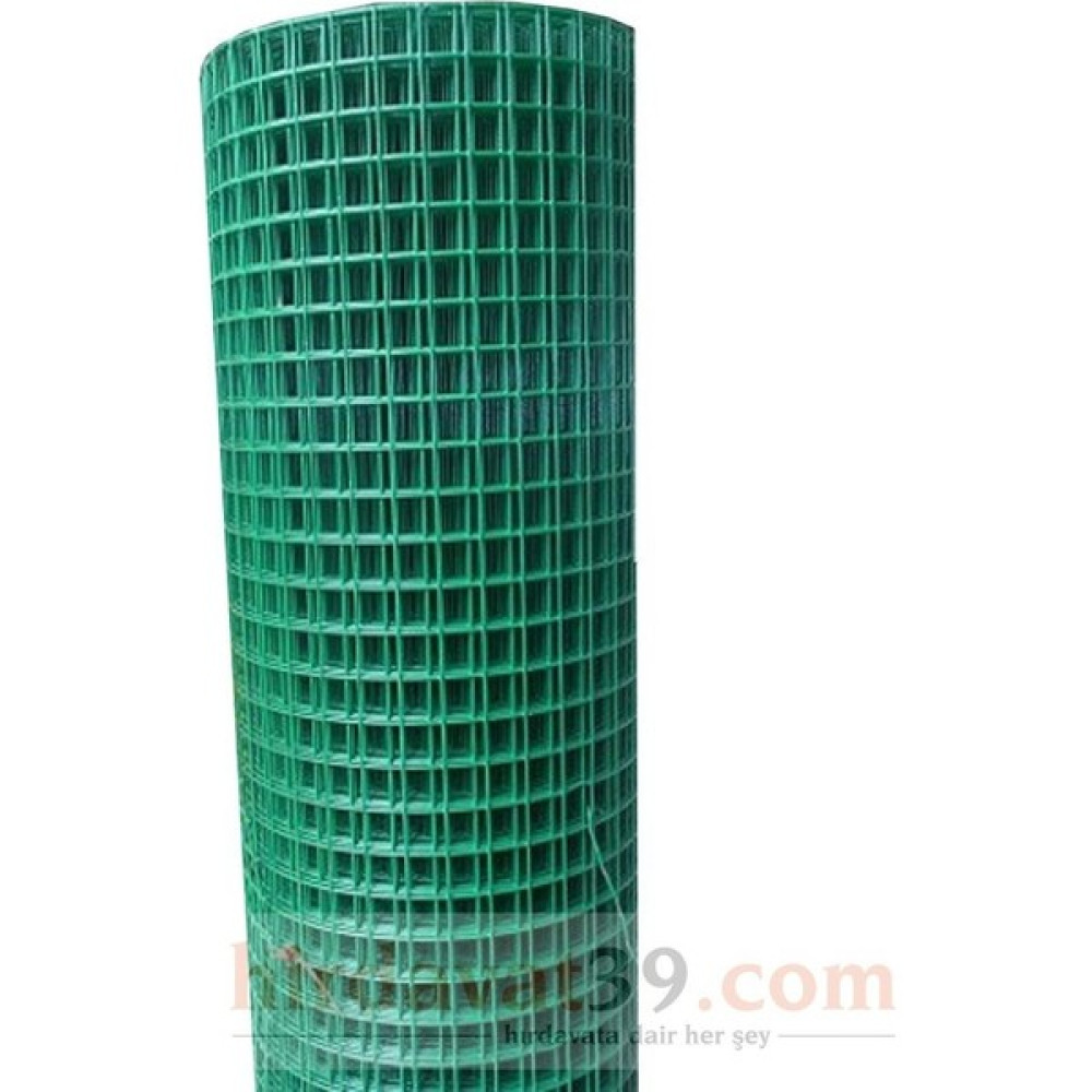 Orallar Pvc Kaplı Yeşil Puntalı Tel 1,50 mt x 25 mt 'lik ( 25X25 Göz Aralığı) - 25x25 cm Bahçe Çiti Fiyatı