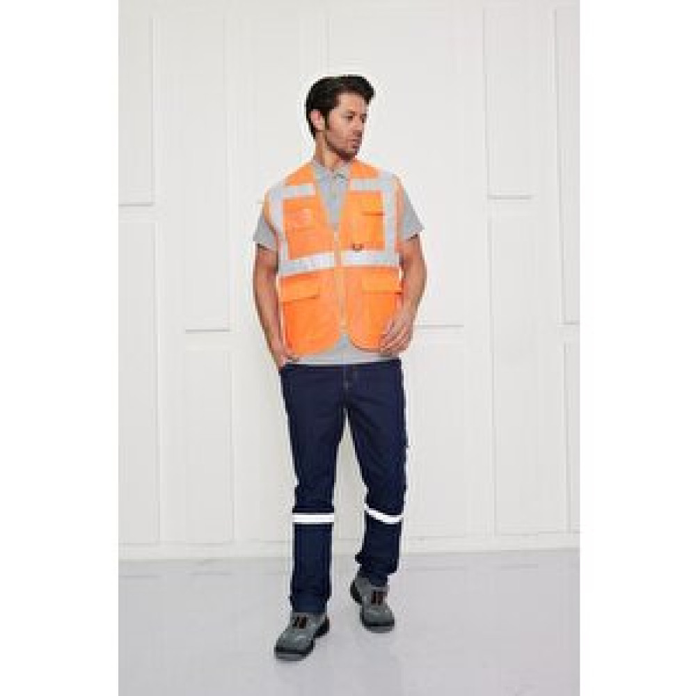 Orange Safety Mühendis Tipi Fileli İkaz Yeleği 2XL İş Güvenliği Ürünleri Fiyatı