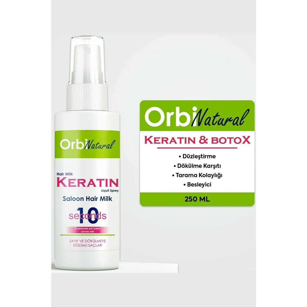 ORBIFRESH Durulanmayan Keratin Saç Bakım Kremi Sütü Düzleştirme Dökülme Karşıtı Besleyici Saç Bakım Sütü Şampuan ve Saç Kremi Fiyatı