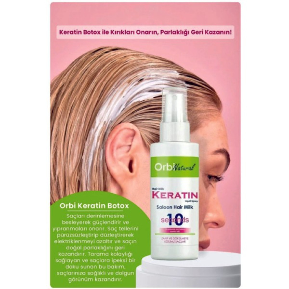 Orbifresh Keratin & Botox Saç Bakım Sütü Düzleştirme Dökülme Karşııtı Saç Bakım Sütü 2'li Set Oto Boyaları Fiyatı