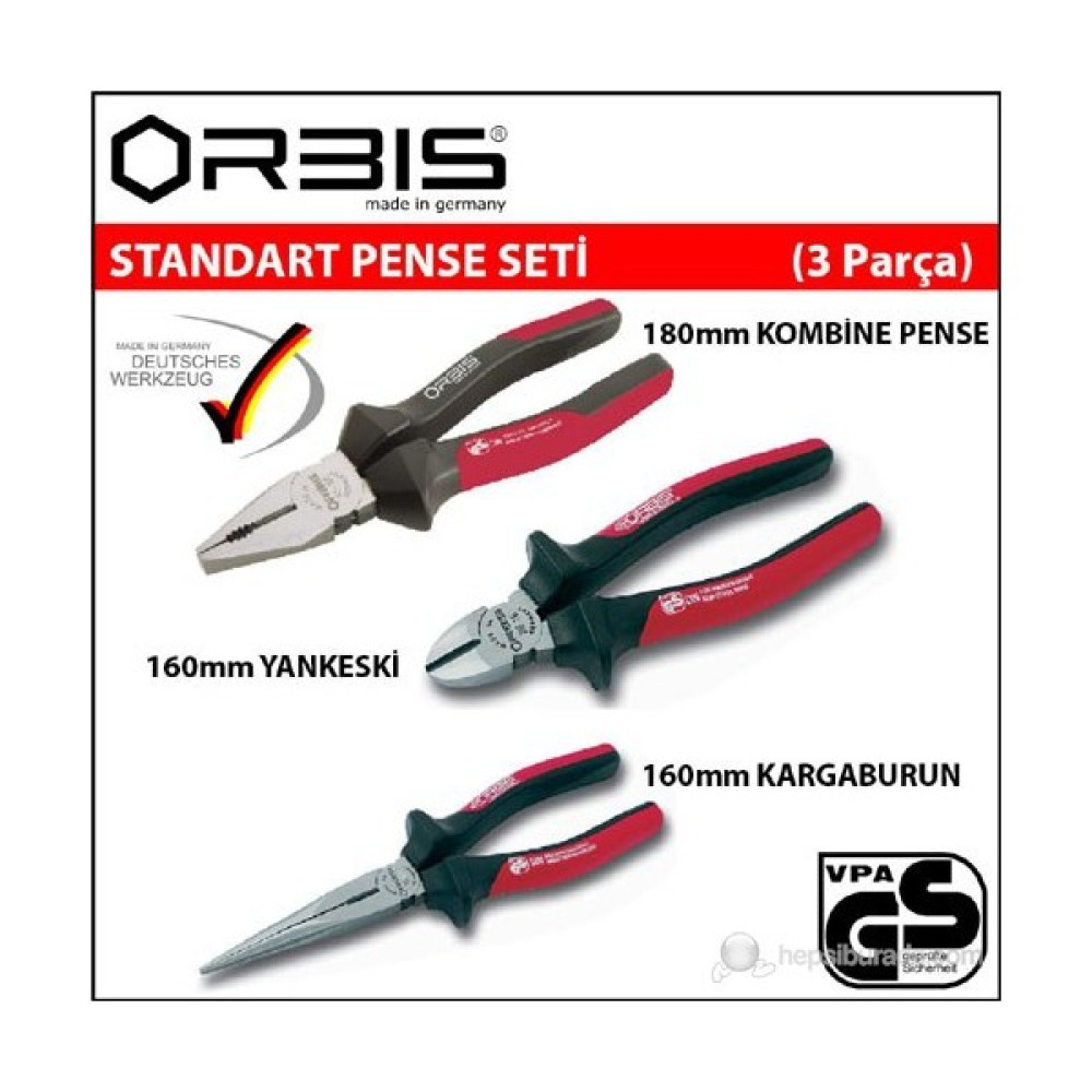 Orbis Standart Pense Yankeski Kargaburun Seti (3 Parça) Oto Boyaları Fiyatı