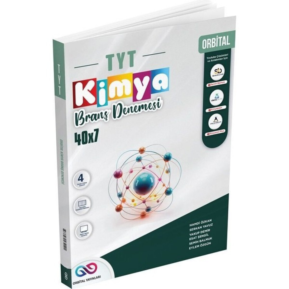 Orbital Yayınları Tyt Kimya 40 x 7 Branş Denemeleri Ders Sınav Kitapları Fiyatı