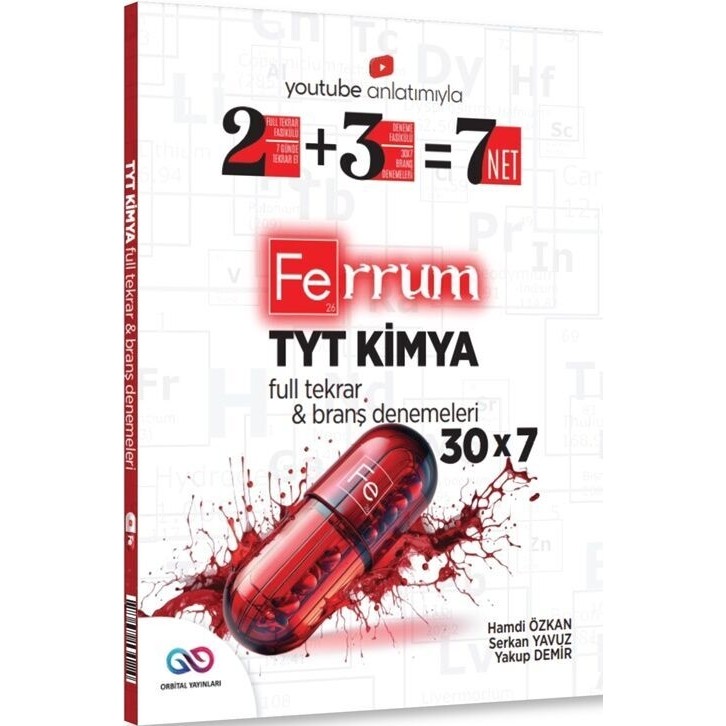 Orbital Yayınları Tyt Kimya Ferrum 30 x 7 Branş Denemeleri Üniversite Hazırlık Sınavı İçin Diğer Fiyatı