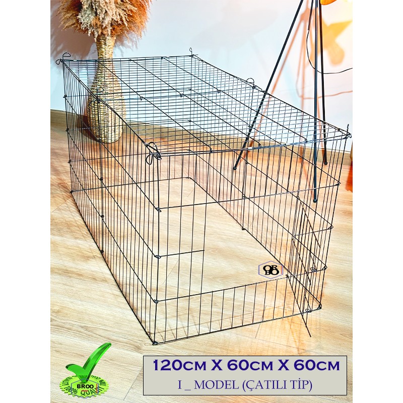 Orbo Köpek/kedi Çiti Kafesi 120CM.X60CMX60CM- * I Tip* Oyun Eğitim Alanı 8 Parça Panel Diğer Fiyatı