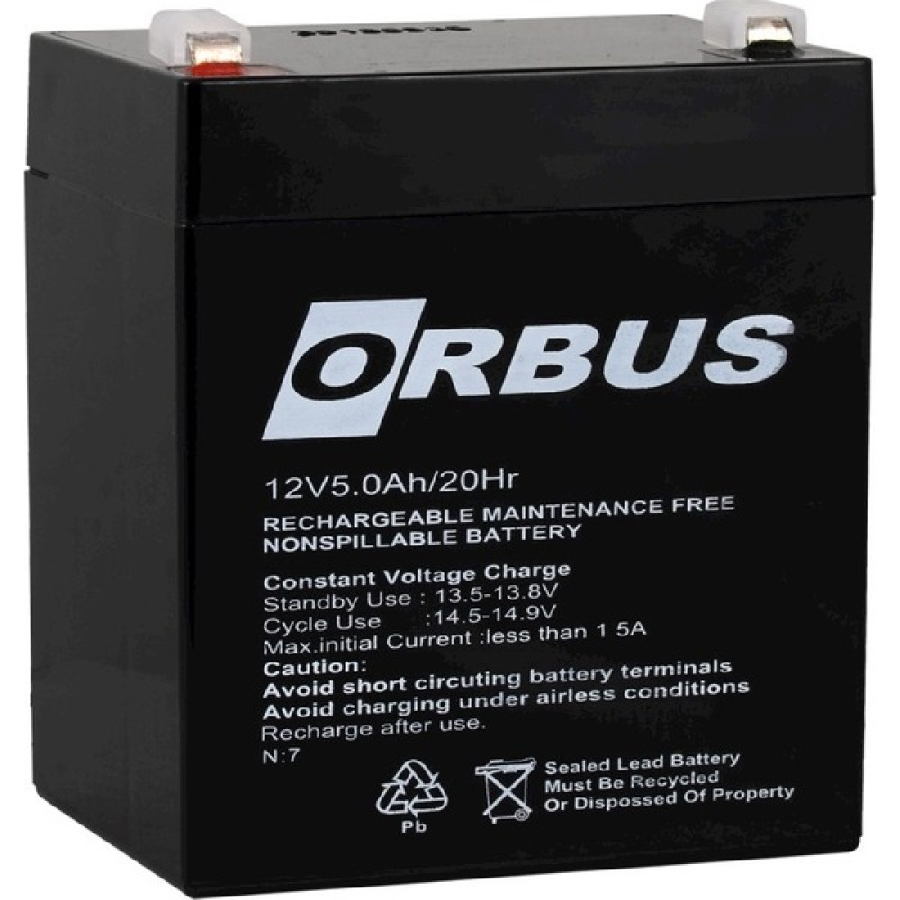 Orbus 12 V 5 A Bakımsız Kuru Tip Akü Akü Fiyatı
