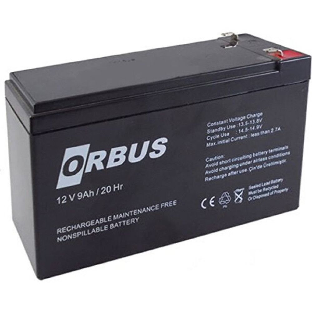Orbus 12 V 9AH Bakımsız Kuru Ups Akü Akü Fiyatı