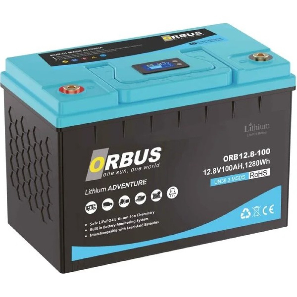 Orbus 12.8V 100AH Lityum Akü Oto Boyaları Fiyatı
