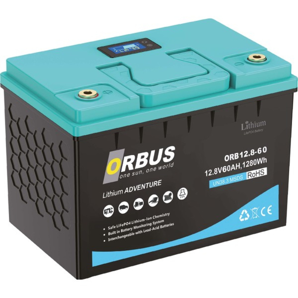 Orbus 12.8V 60AH Lityum Akü Akü Fiyatı