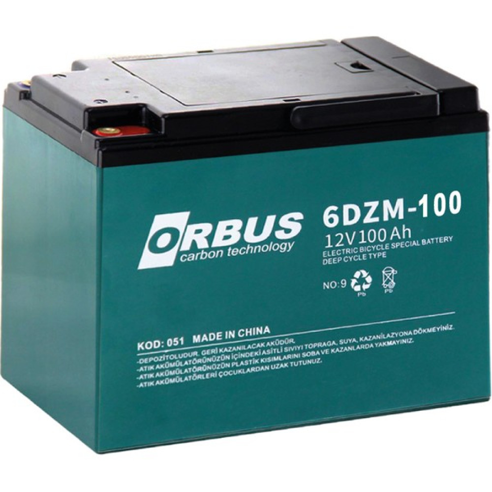 Orbus 12V 100AH Agm Elektrikli Motosiklet Aküsü Akü Fiyatı