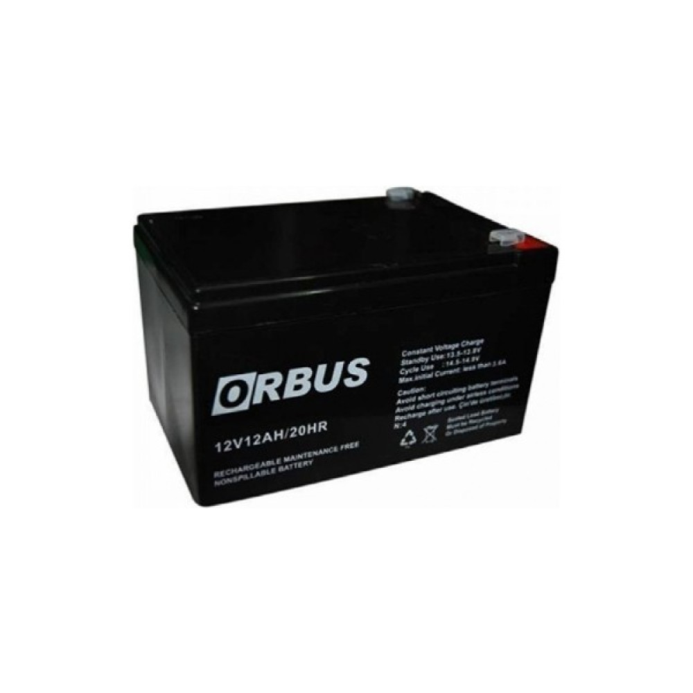 Orbus 12V 12A Bakımsız Tip Kuru Akü Akü Fiyatı