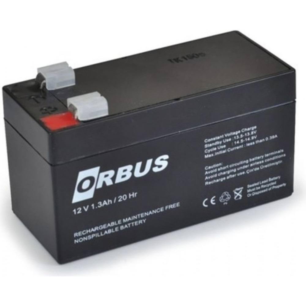 Orbus 12V 1.3AH Alarm Aküsü Akü Fiyatı