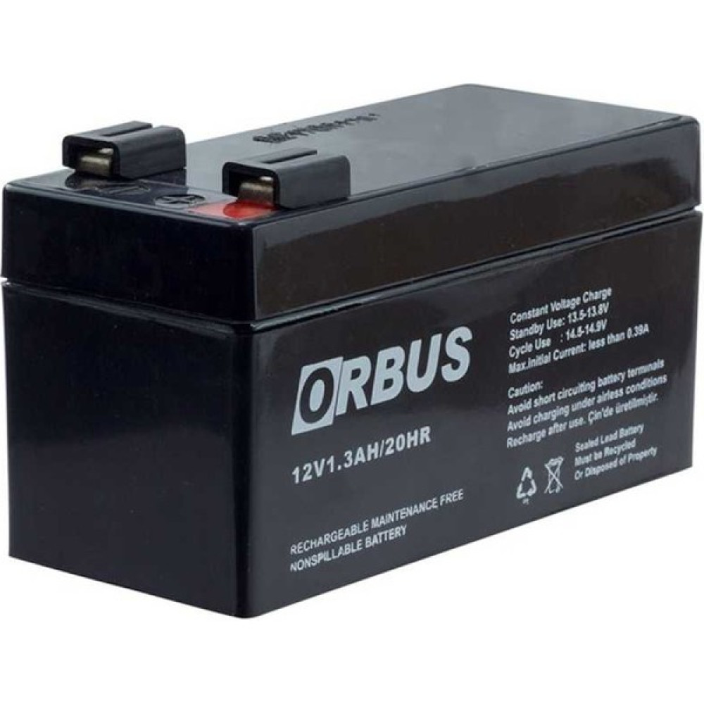Orbus 12V 1.3AH Bakımsız Tip Kuru Akü Akü Fiyatı