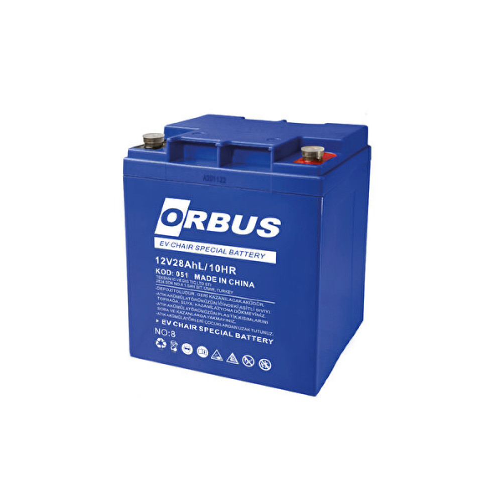 Orbus 12V 28Ah Di̇k Engelli̇ Araç Aküsü Diğer Fiyatı