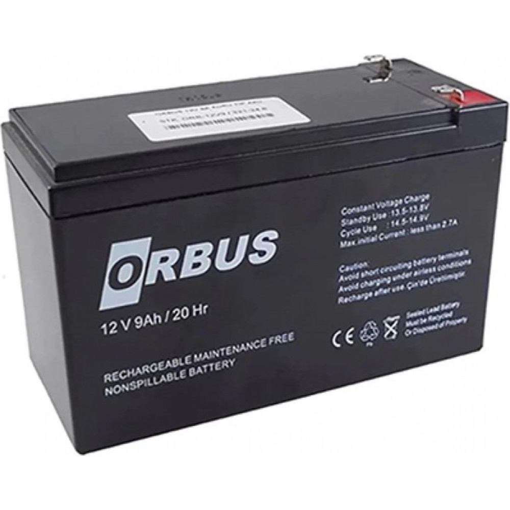 Orbus 12V 9A Bakımsız Kuru Akü Akü Fiyatı