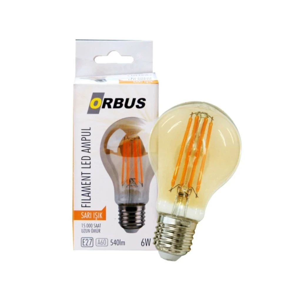 Orbus A60 6W E27 Rustik Led Ampul Klasik Ampul Fiyatı