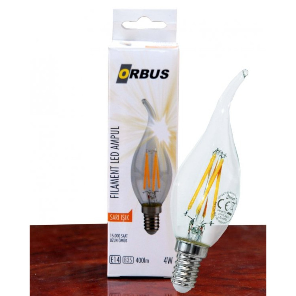 Orbus Clear Dekoratif Mum Led Ampul 4W E14 Elektrik ve Aydınlatma Fiyatı