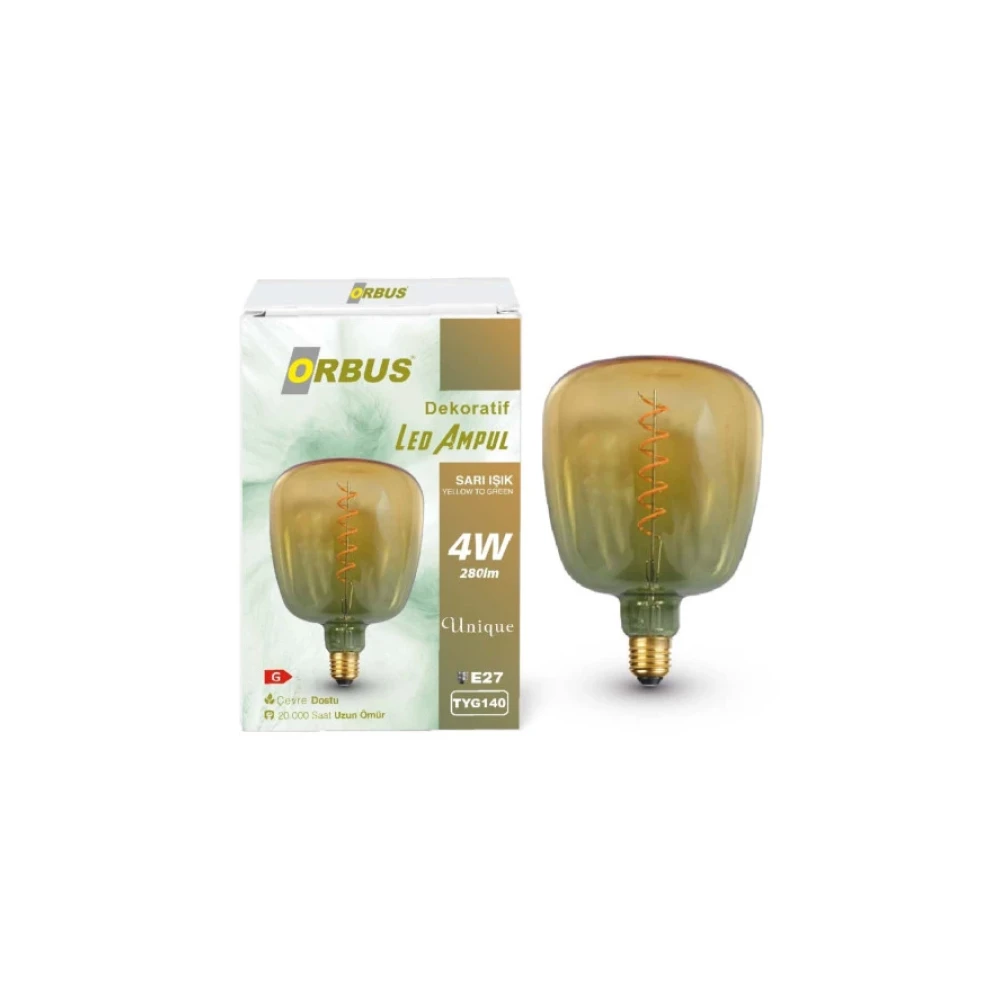 Orbus Dekoratif Led Ampul Yellow To Green 4W 280Lm Tyg140 Klasik Ampul Fiyatı