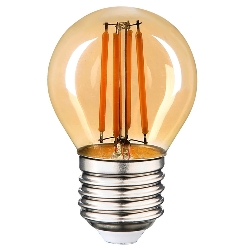 ORBUS G45 Küçük Top 4w E27 Duy Amber Sarı Işık Dekoratif Led Ampul Klasik Ampul Fiyatı