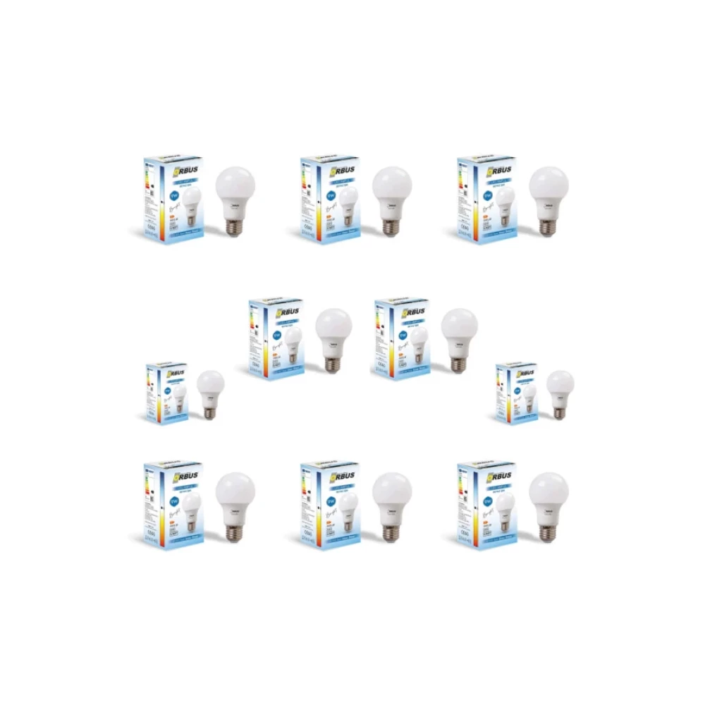 Orbus Led Ampul Orb-9W Beyaz Isik E27 840Lm 10 Adet Klasik Ampul Fiyatı