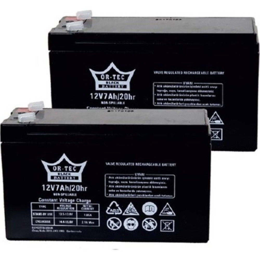Orbus Ortec Kuru Tip Akü Bakım Gerektirmez 12V-7A/20HR Oto Boyaları Fiyatı