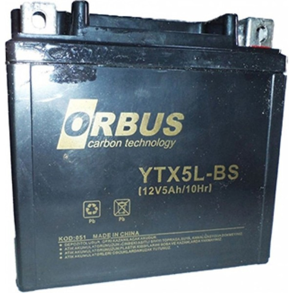 Orbus YTX5L-BS 12 V 5 Ah Karbon Motosiklet Atv Aküsü Akü Fiyatı