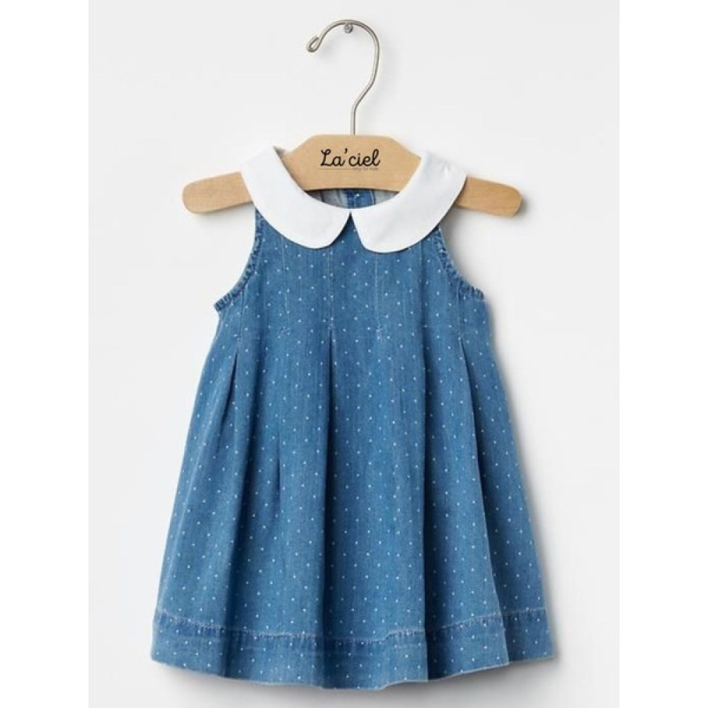 Orca Kids Fashion Beyaz Yakalı Kot Elbise Kız Çocuk Elbise Fiyatı