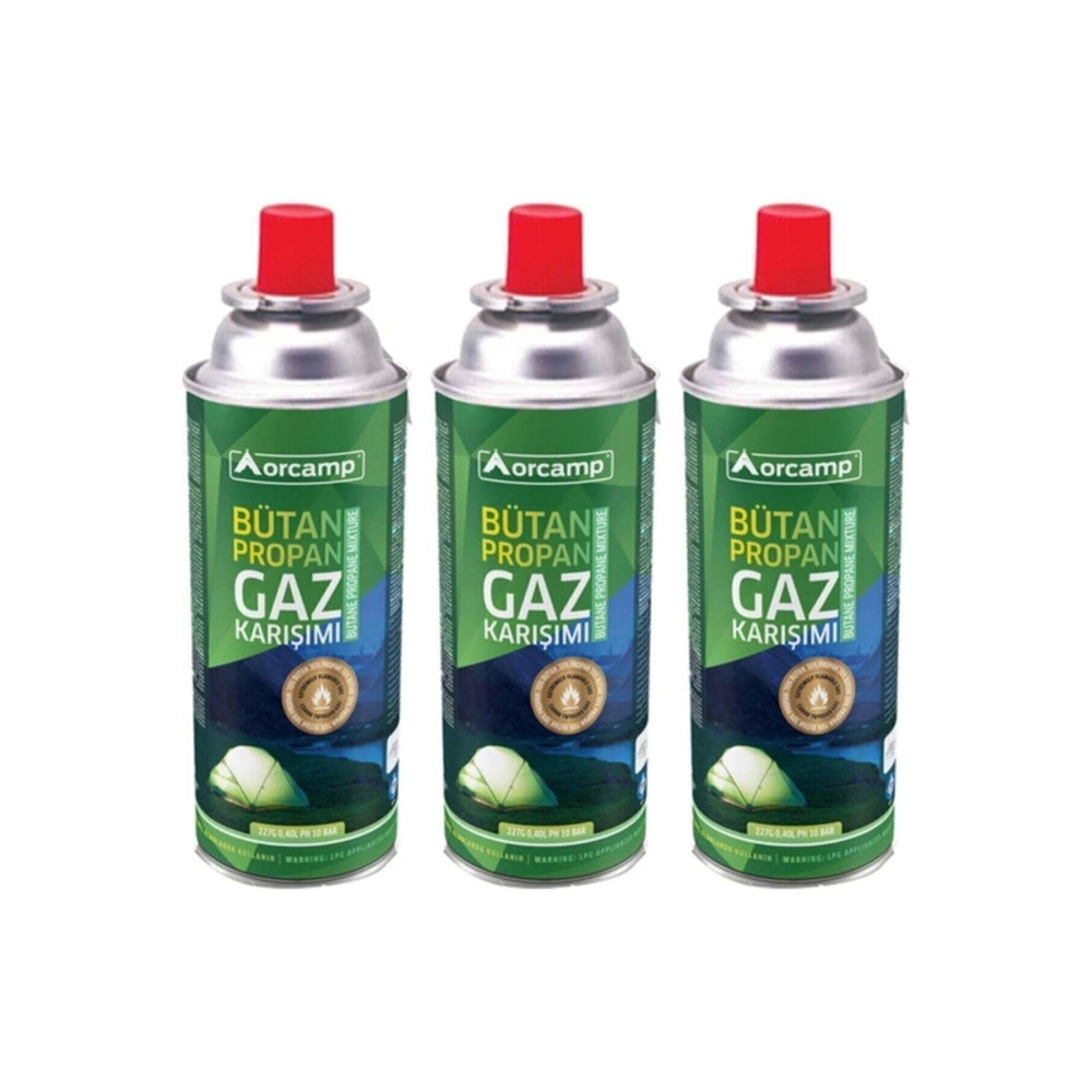 Orcamp Bütan Propan Gaz Kartuşu 227gr Kts227-3lü Benzinli Ocak & Lux Fiyatı