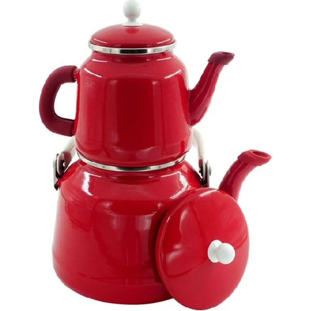 Orcamp Retro Emaye Çaydanlık Demlik Takım Çay / Çaydanlık Setleri Fiyatı